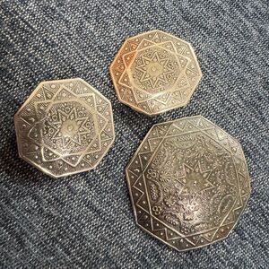 Vintage earring and pin set